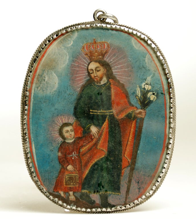 A Gorgeous 19th Century Spanish Colonial Reliquary 1