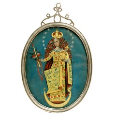A Very Fine, Large 19th Century Spanish Colonial Reliquary