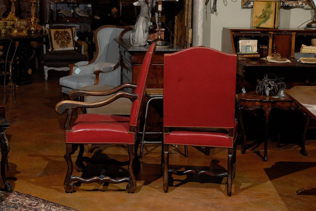 Pair of French “Os De Mouton” Armchairs 1