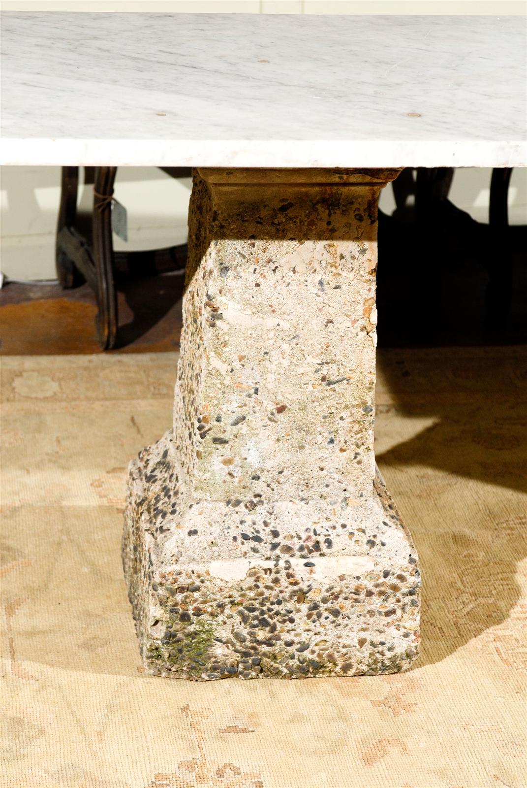 19th Century French Marble and Stone Console
