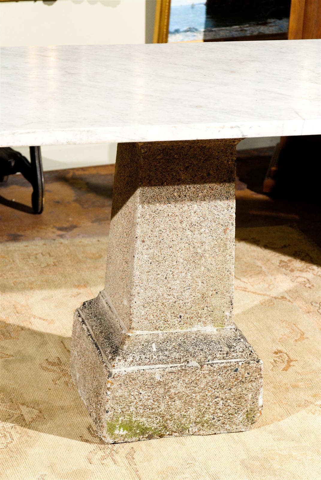 French Marble and Stone Console 6