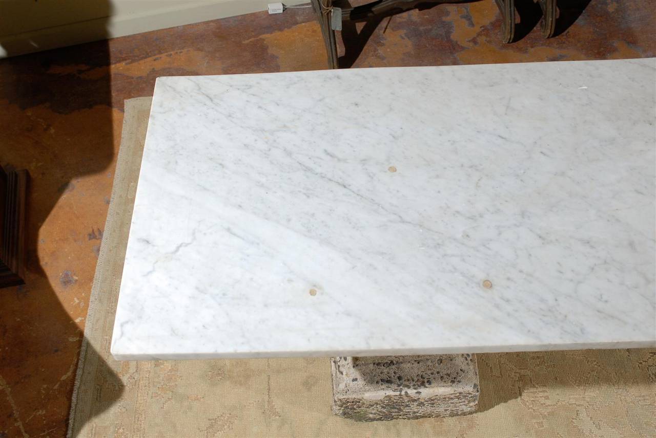 French Marble and Stone Console 2