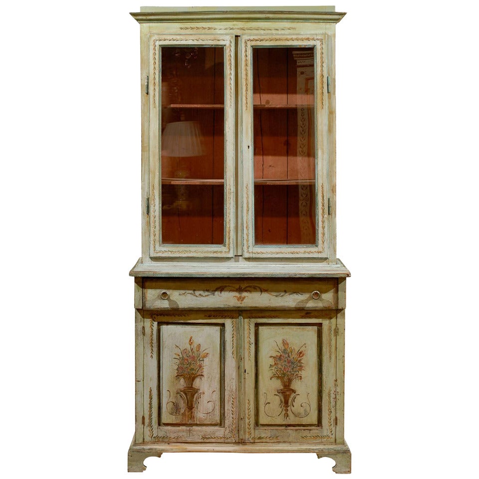 Italian Paint Decorated Secretaire