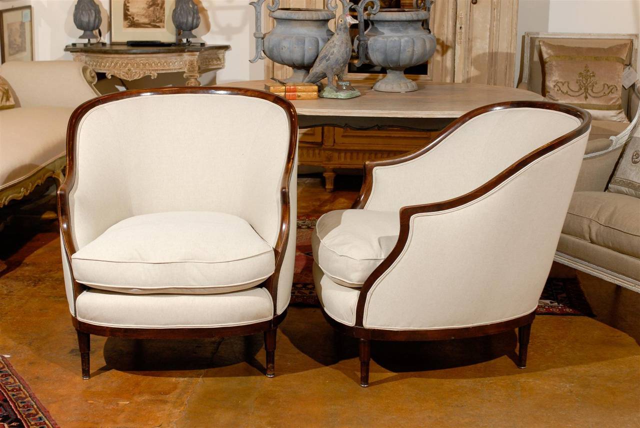 Pair of French Bergere Chairs 6