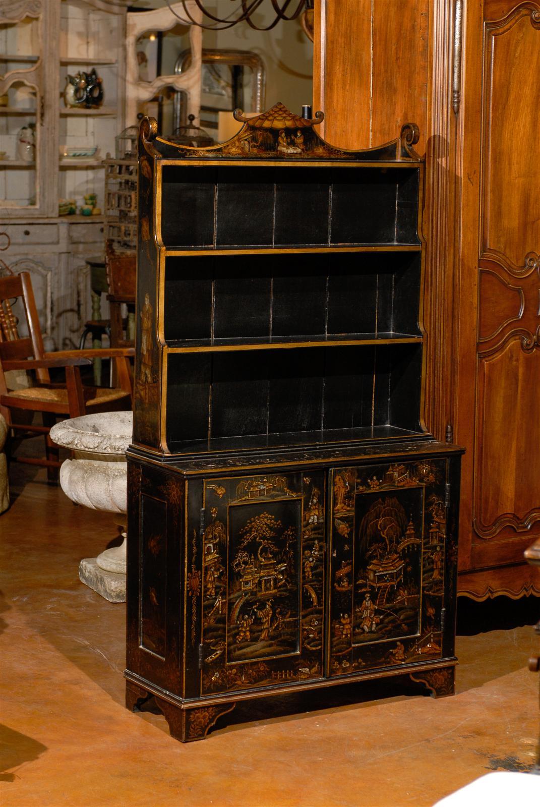 English chinoiserie cabinet.