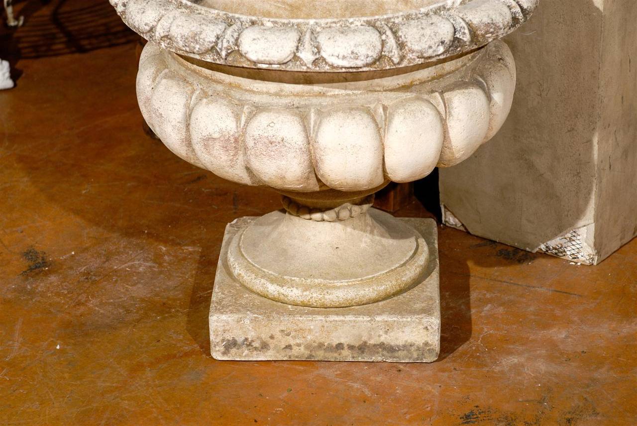 20th Century Pair of Large Stone Urns