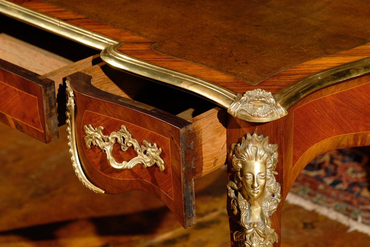 French Marquetry Desk 3