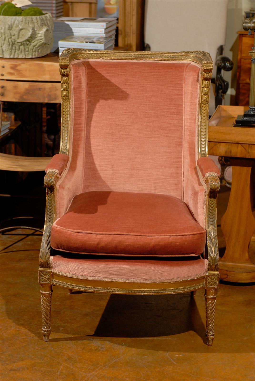Early 19th Century Italian Upholstered Bergère 5