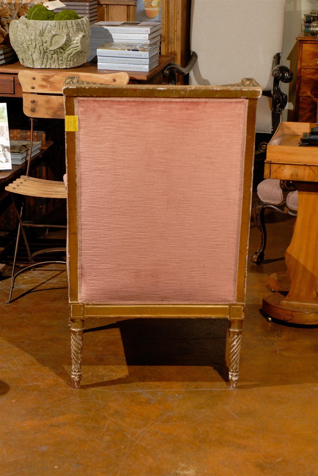 Early 19th Century Italian Upholstered Bergère 2