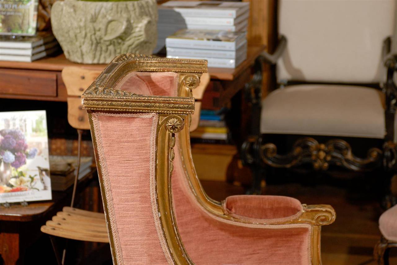 Early 19th Century Italian Upholstered Bergère 7