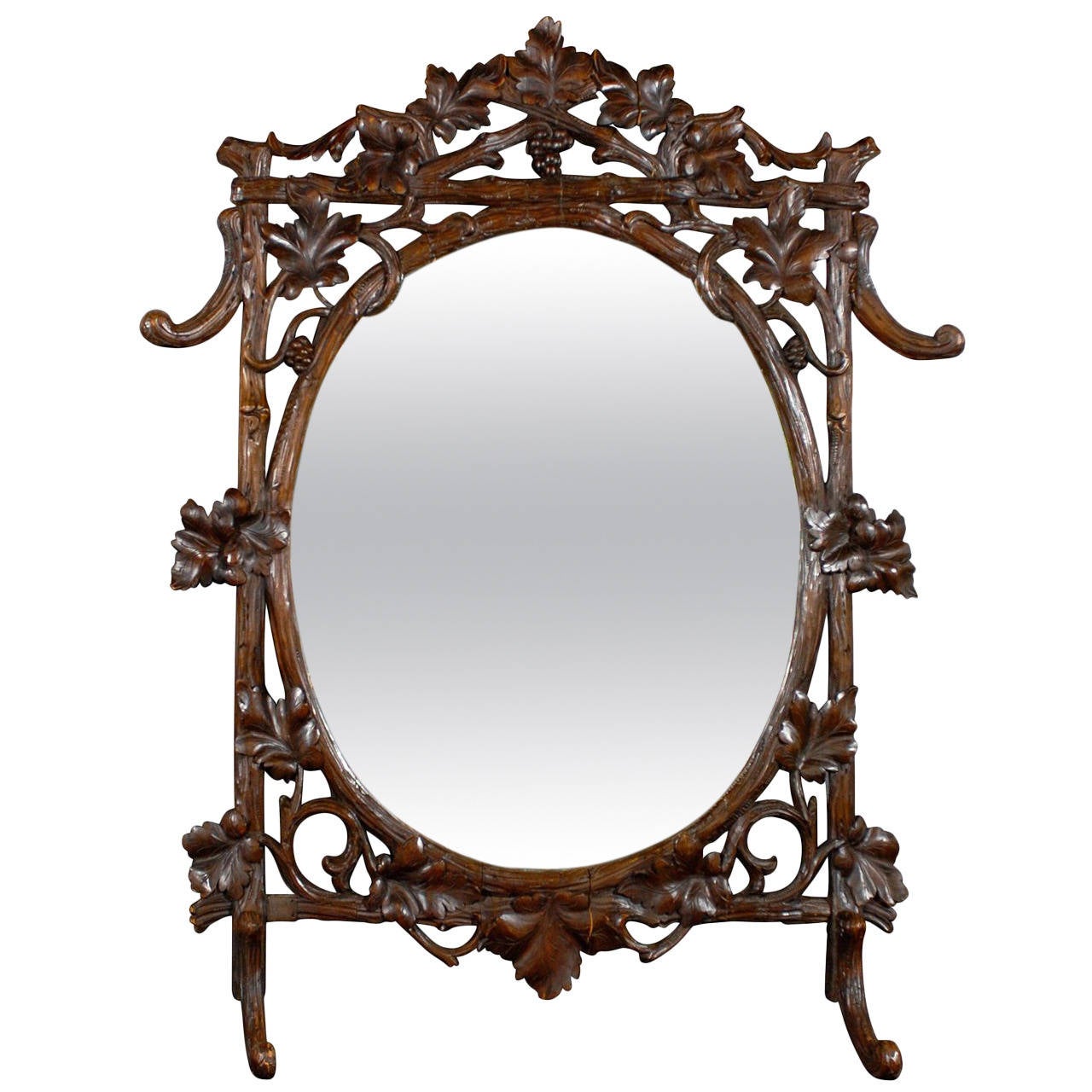 19th Century Black Forest Mirror at 1stdibs