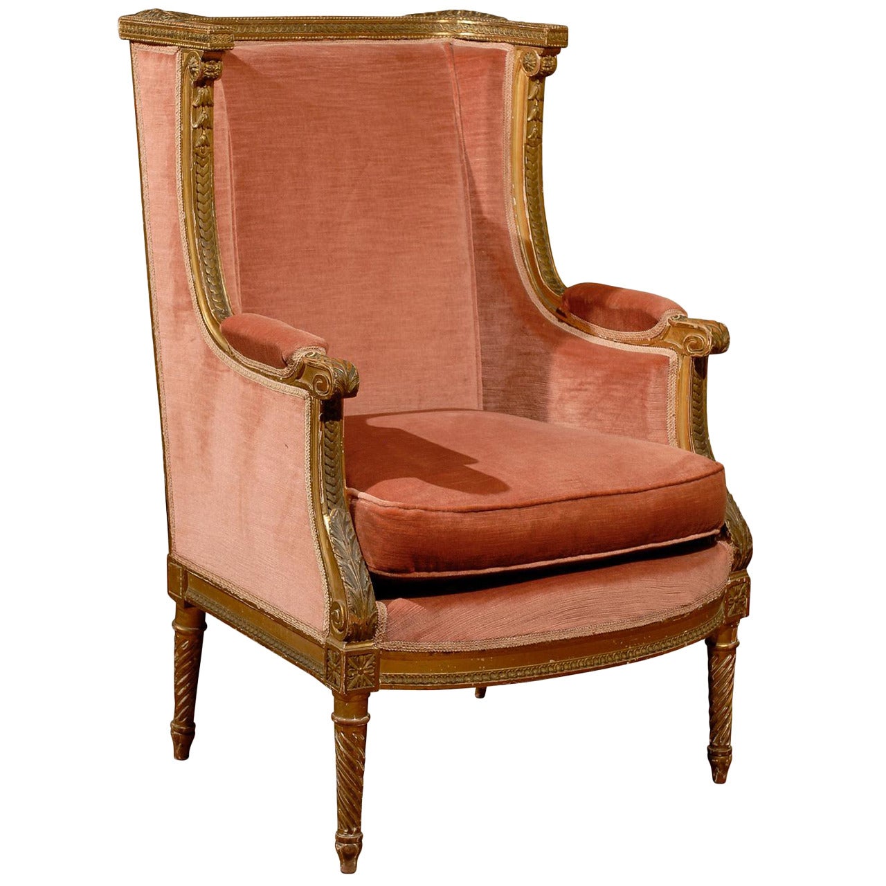 Early 19th Century Italian Upholstered Bergère
