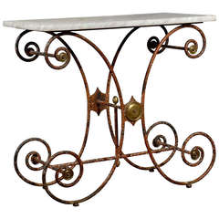 French Iron Pantry Table