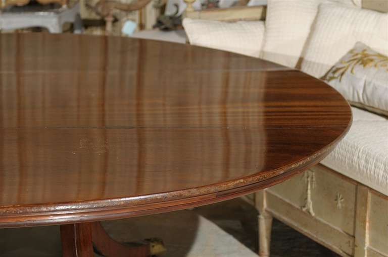 Irish Mahogany Table with Birdcage Pedestal 2