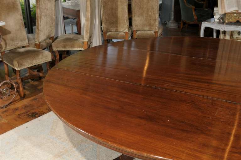 Irish Mahogany Table with Birdcage Pedestal 4