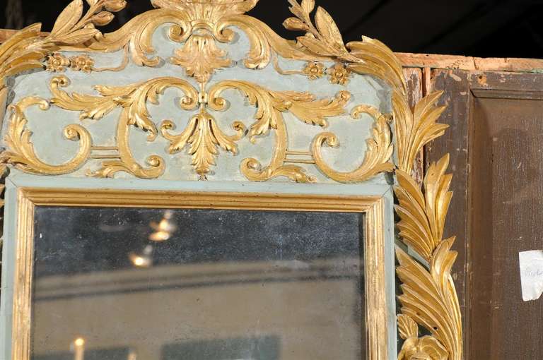 Italian Gilt and Painted Mirror 3