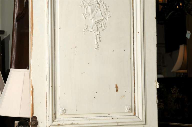 20th Century Painted Pine Door