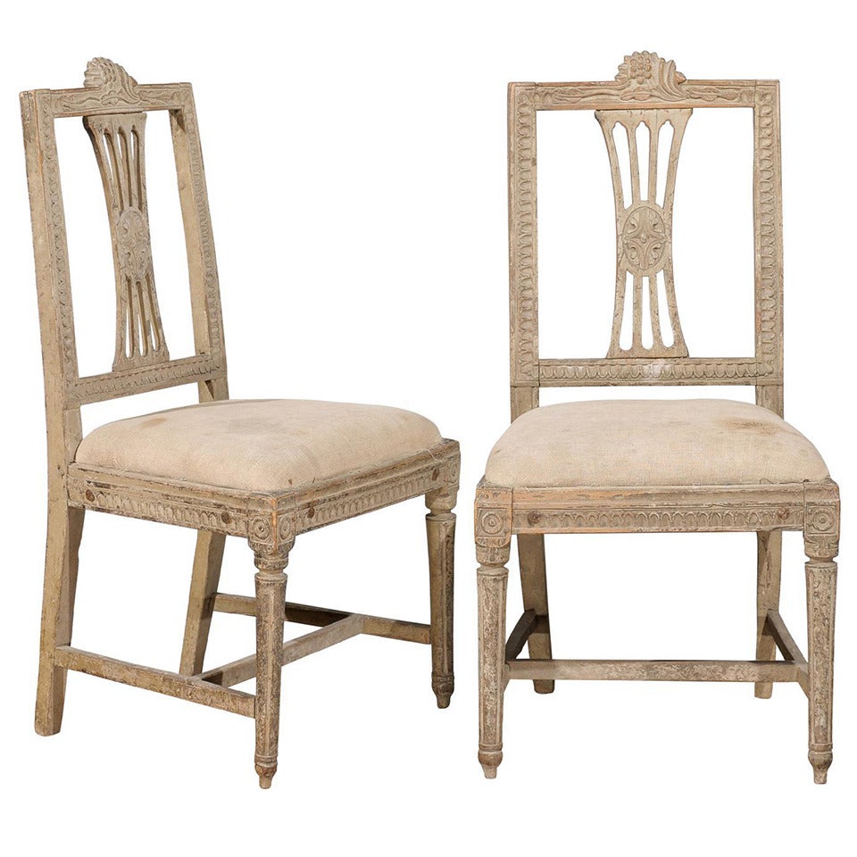 Pair of Swedish Side Chairs