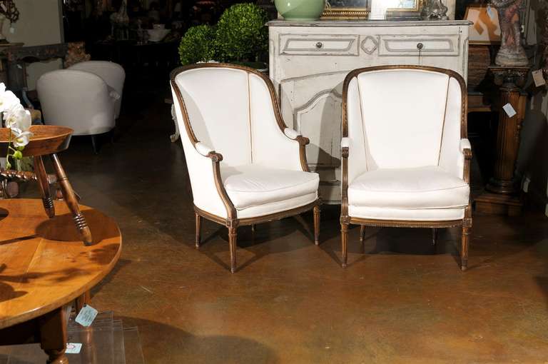 Pair of 19th Century French Bergéres In Excellent Condition In Atlanta, GA