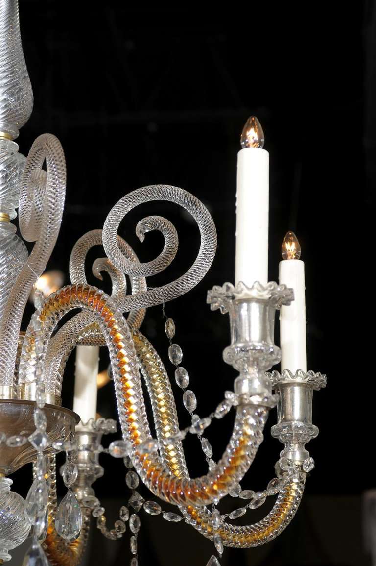 Murano Glass Chandelier with Six Lights 2
