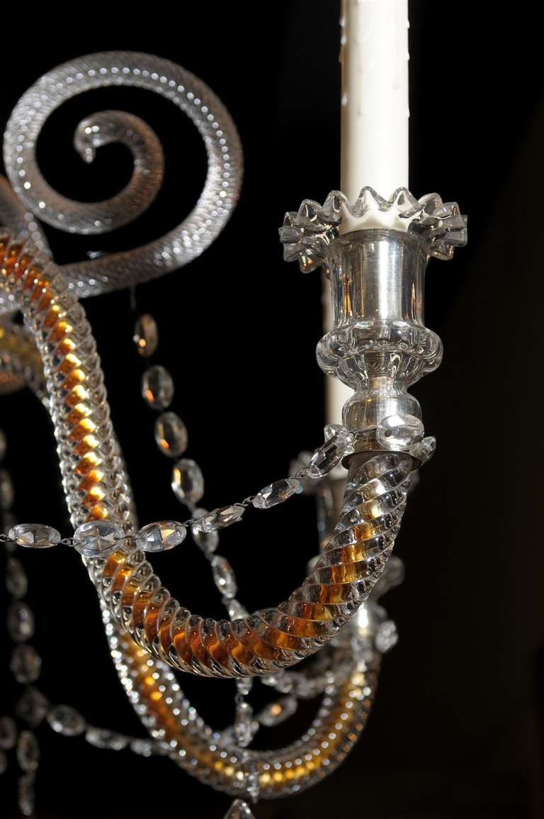 Murano Glass Chandelier with Six Lights 6