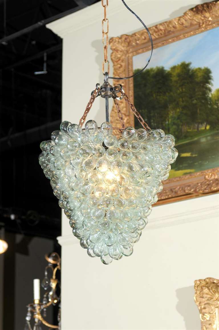 Murano glass pendant chandelier.