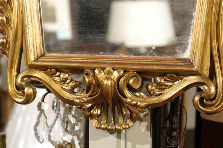 French Gilt Rococo Mirror For Sale 1