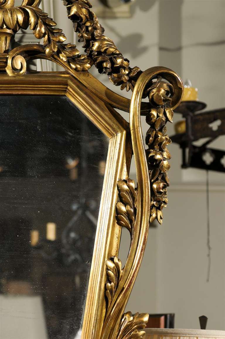 French Gilt Rococo Mirror For Sale 3