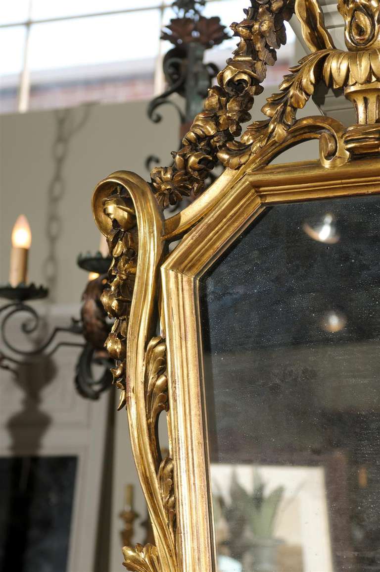 French Gilt Rococo Mirror For Sale 4