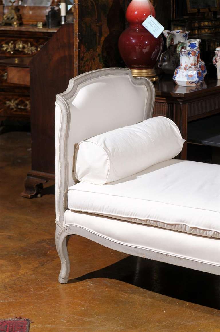 Louis XV Revival Grey Painted Daybed 1