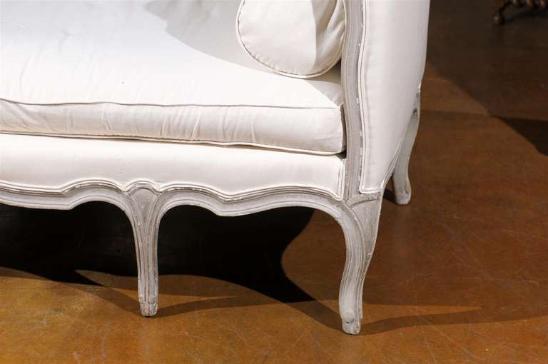Louis XV Revival Grey Painted Daybed 3