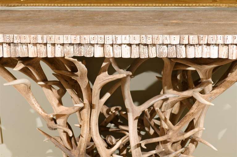 Pair of Antler Console Tables For Sale 3