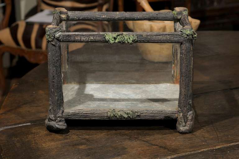 19th Century French Faux Bois Terrarium