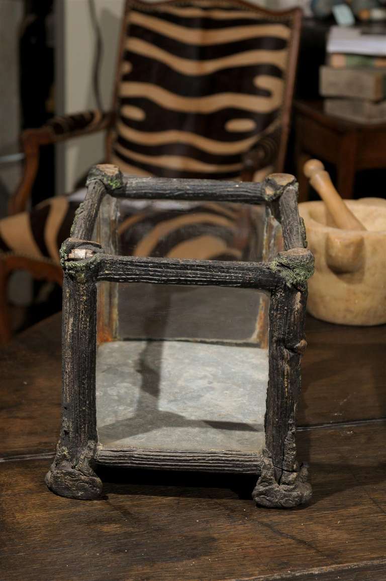 Concrete French Faux Bois Terrarium