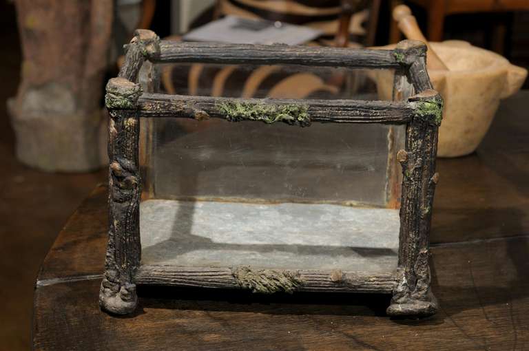 French Faux Bois Terrarium 1