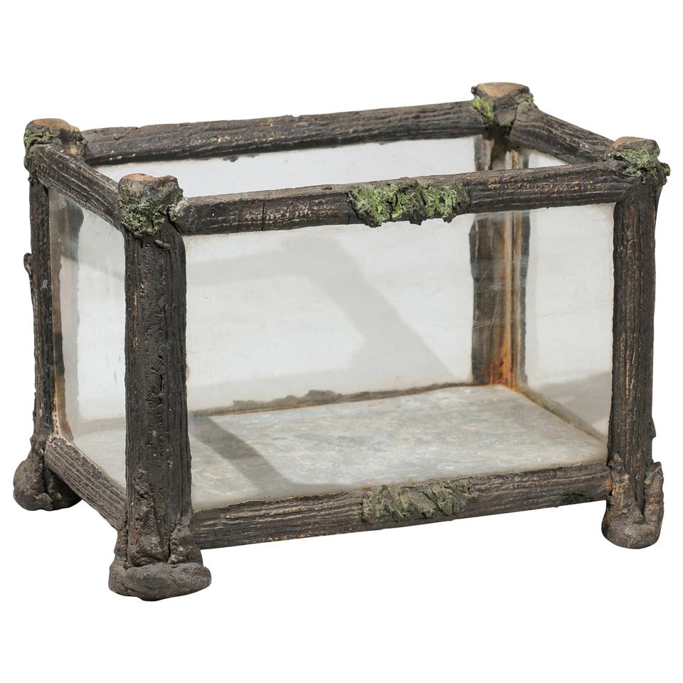 French Faux Bois Terrarium