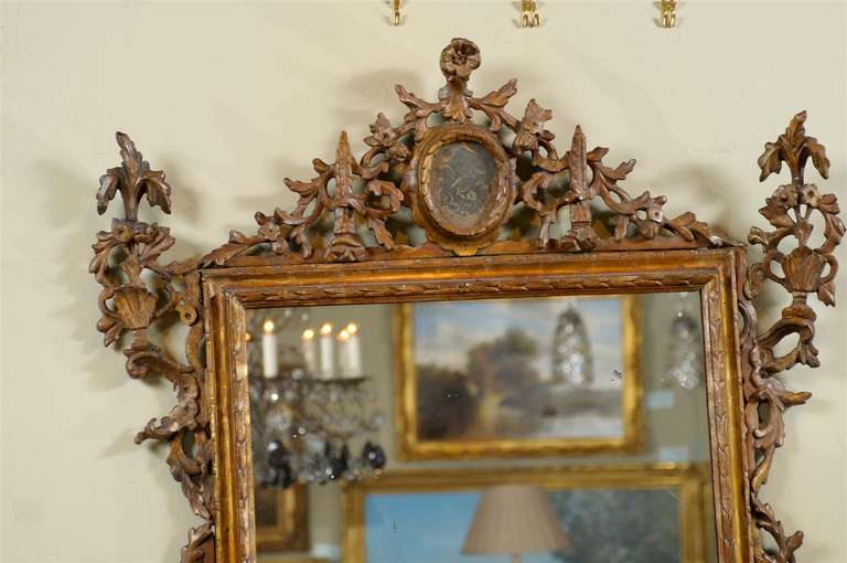 18th Century Giltwood Tuscan Mirror 1