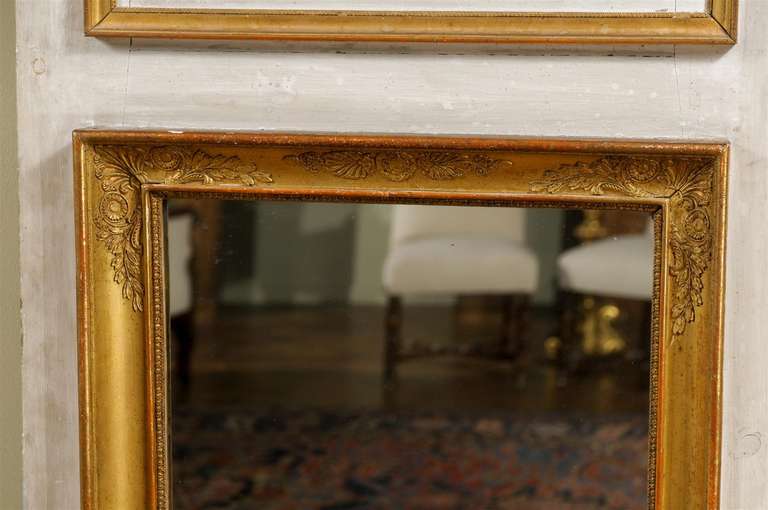 French Painted and Gilded Mirror For Sale 2