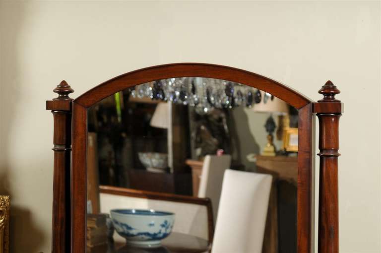 mahogany standing mirror