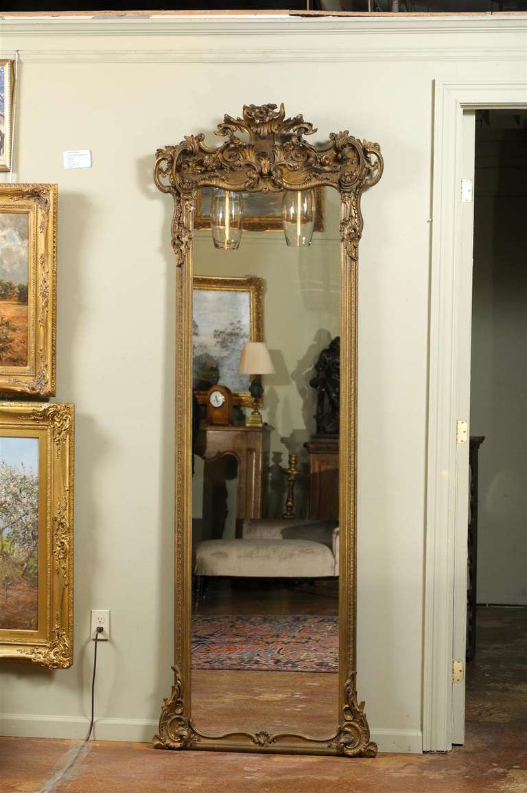 French Pair of Ornate Pier Mirrors