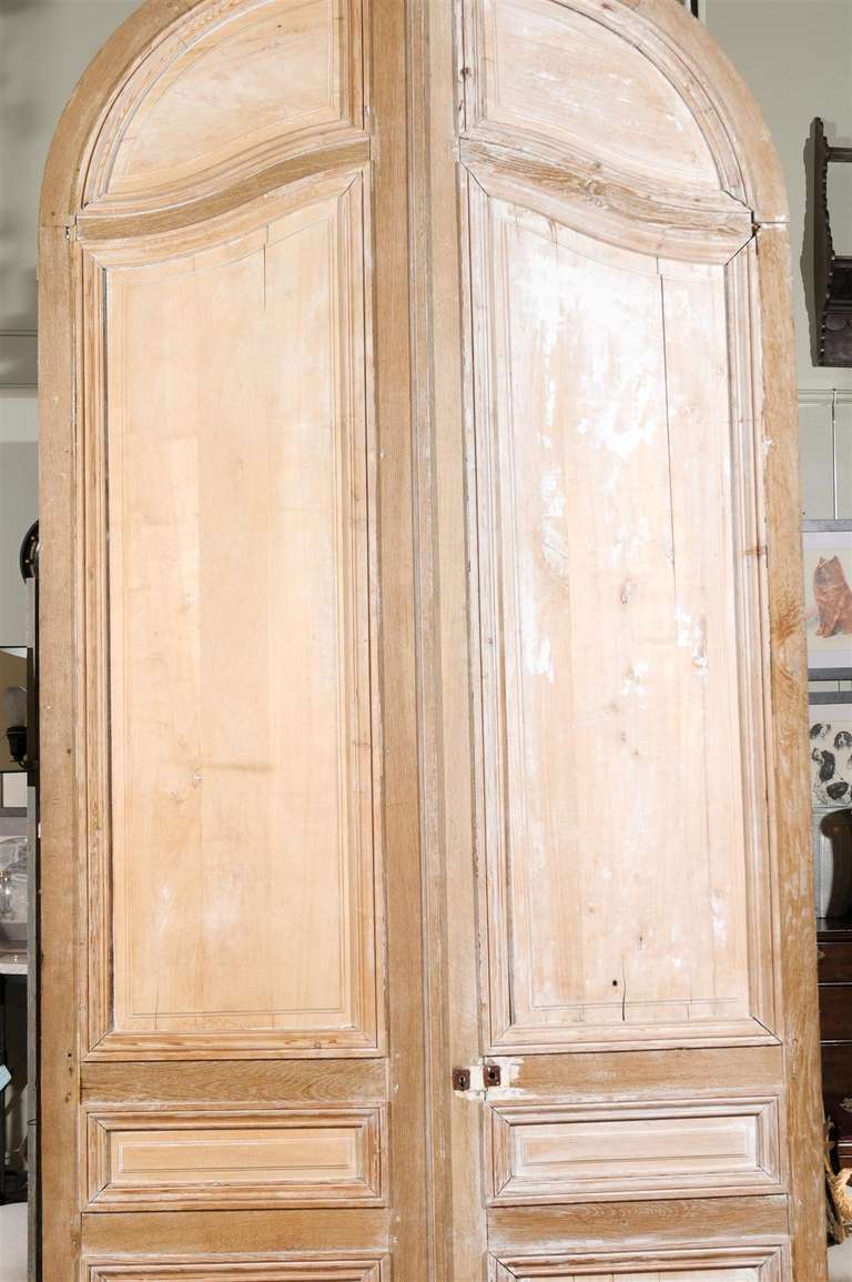 Monumental 19th Century French CrescentTop Paint Decorated Exterior