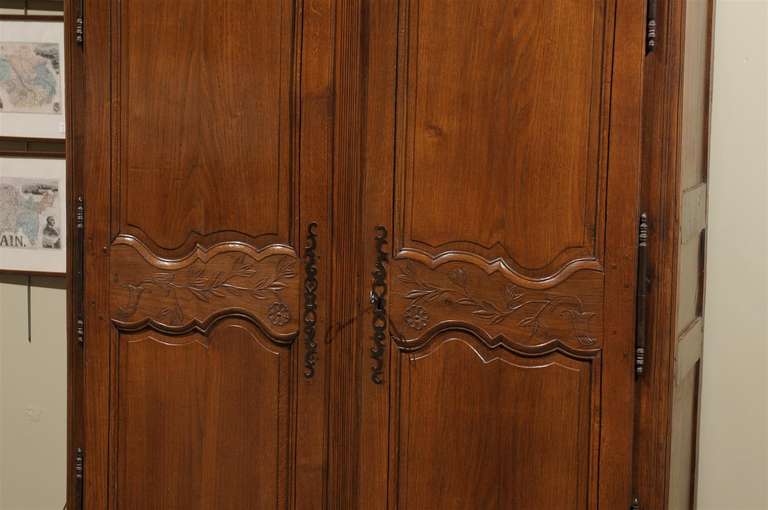 Two Door Oak Armoire 1