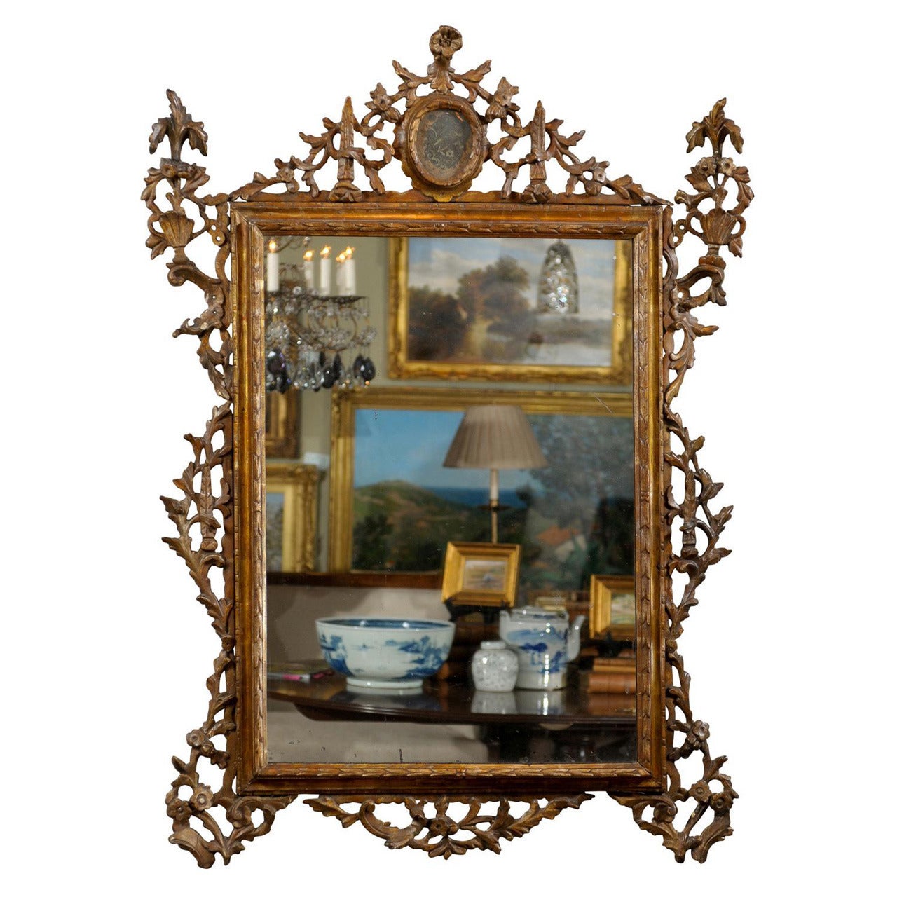 18th Century Giltwood Tuscan Mirror