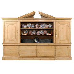 Antique Four Piece Pine Housekeepers Cupboard