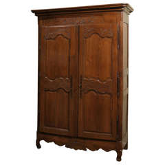 Antique Two Door Oak Armoire