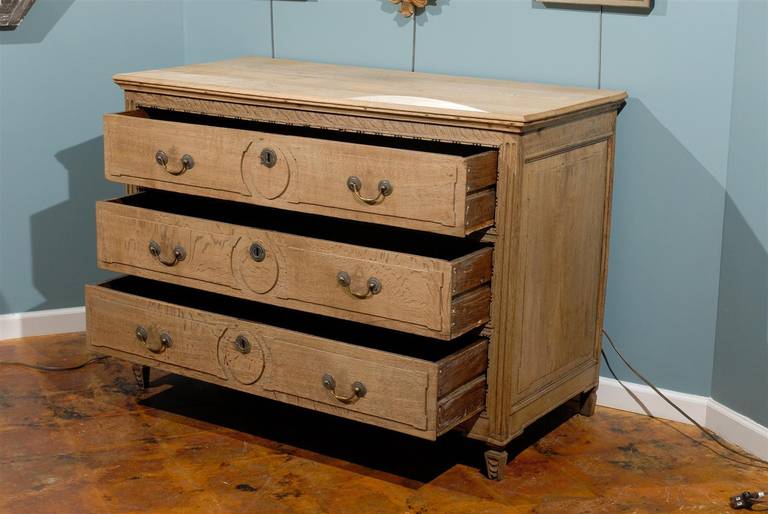 Bleached Oak Commode from Belgium 2