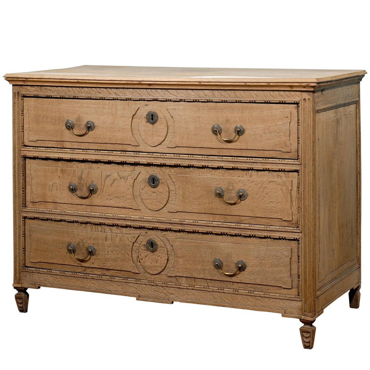 Bleached Oak Commode from Belgium