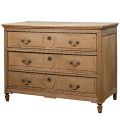 Bleached Oak Commode from Belgium