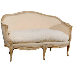 Early 19th Century Louis XV Style Giltwood Upholstered Settee