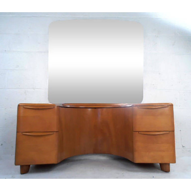 heywood wakefield vanity with mirror